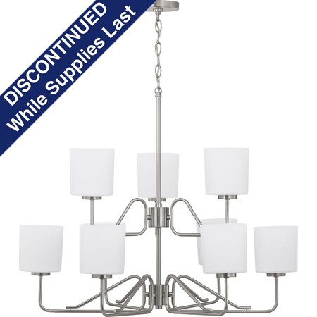 Progress Lighting Tobin Collection Nine-Light Chandelier P400183-009